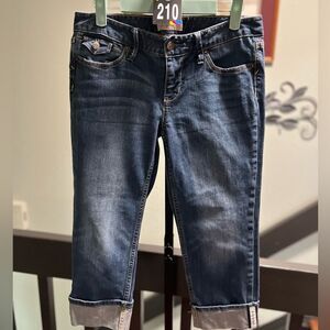 Banana Republic Dark Blue Denim Jean Capri’s #DO210